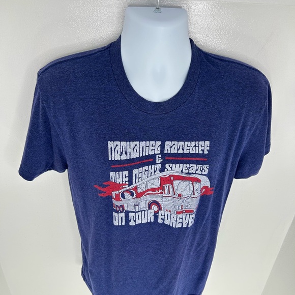 Nathaniel‎ Rateliff & The Night Sweats Band Shirt Blue Heather Medium Concert - Picture 5 of 11